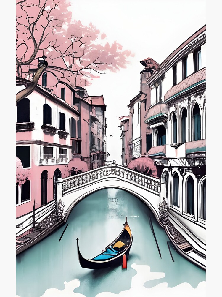 Thumbnail 4 of 4, Samsung Galaxy Phone Case, Old Traditional Venice House Drawing designed and sold by Patricks-Art.