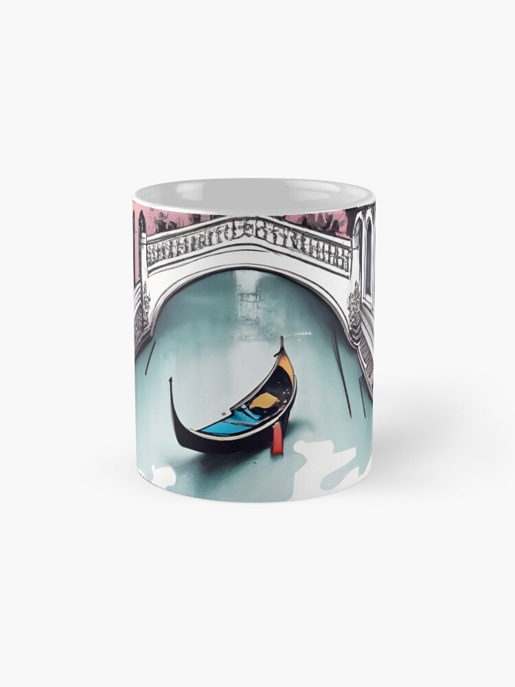 Thumbnail 4 of 6, Coffee Mug, Old Traditional Venice House Drawing designed and sold by Patricks-Art.