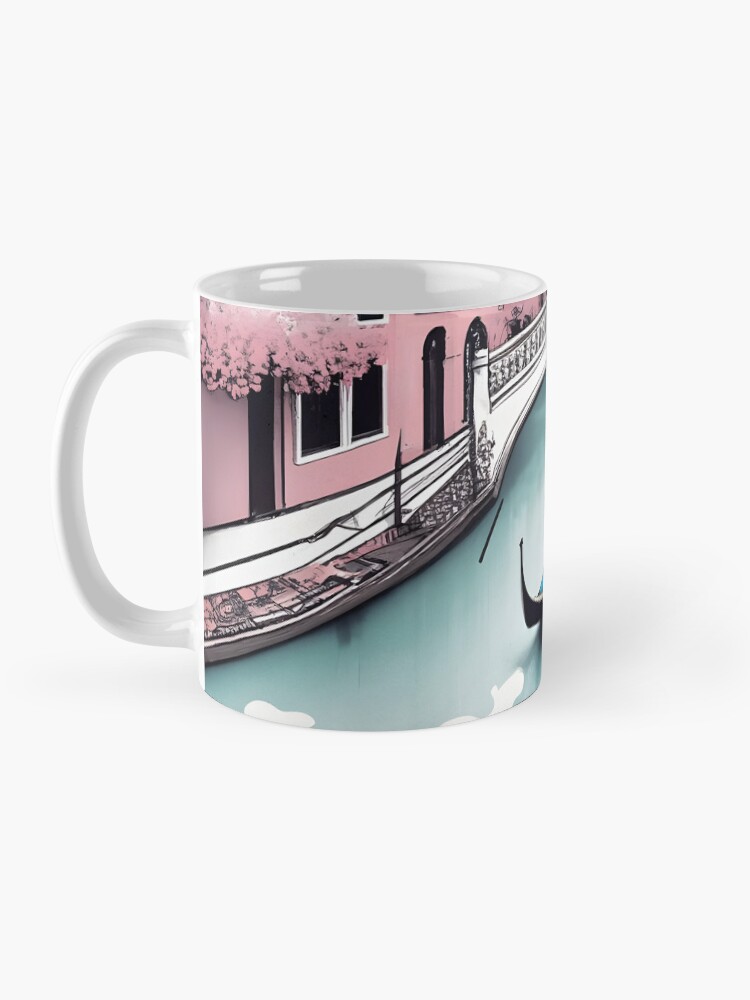 Thumbnail 3 of 6, Coffee Mug, Old Traditional Venice House Drawing designed and sold by Patricks-Art.