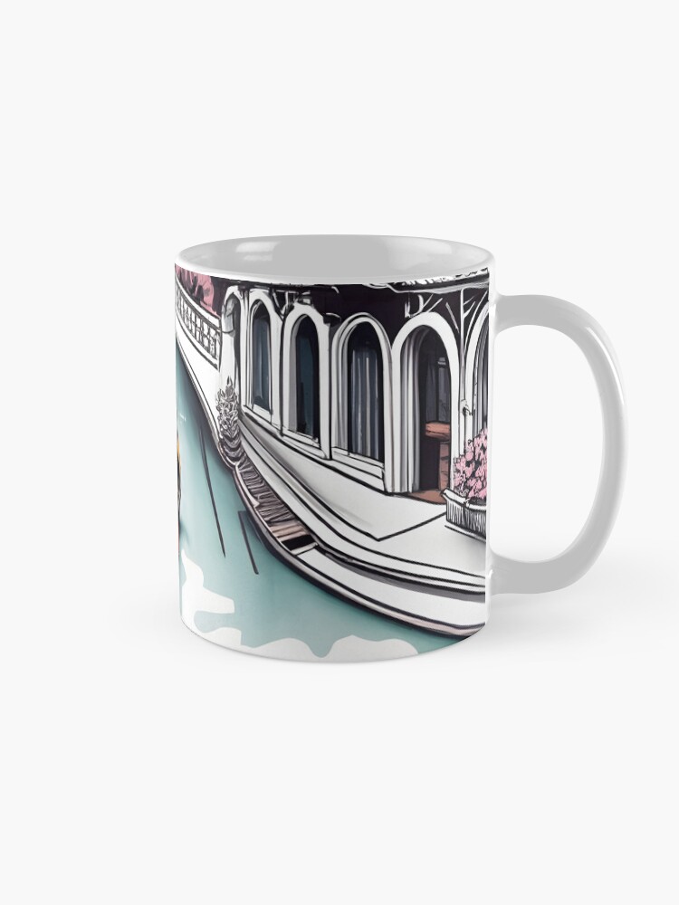Thumbnail 5 of 6, Coffee Mug, Old Traditional Venice House Drawing designed and sold by Patricks-Art.