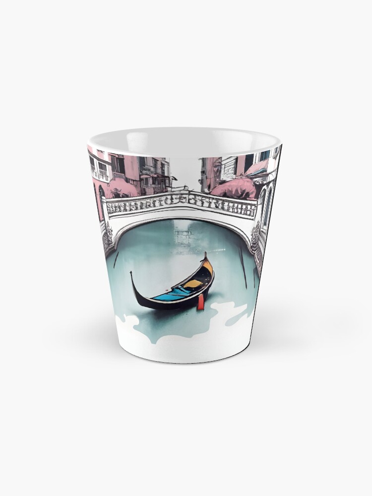 Thumbnail 2 of 4, Coffee Mug, Old Traditional Venice House Drawing designed and sold by Patricks-Art.