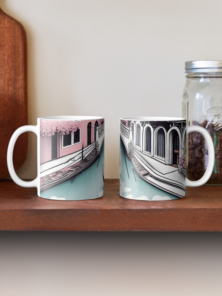 Thumbnail 2 of 6, Coffee Mug, Old Traditional Venice House Drawing designed and sold by Patricks-Art.