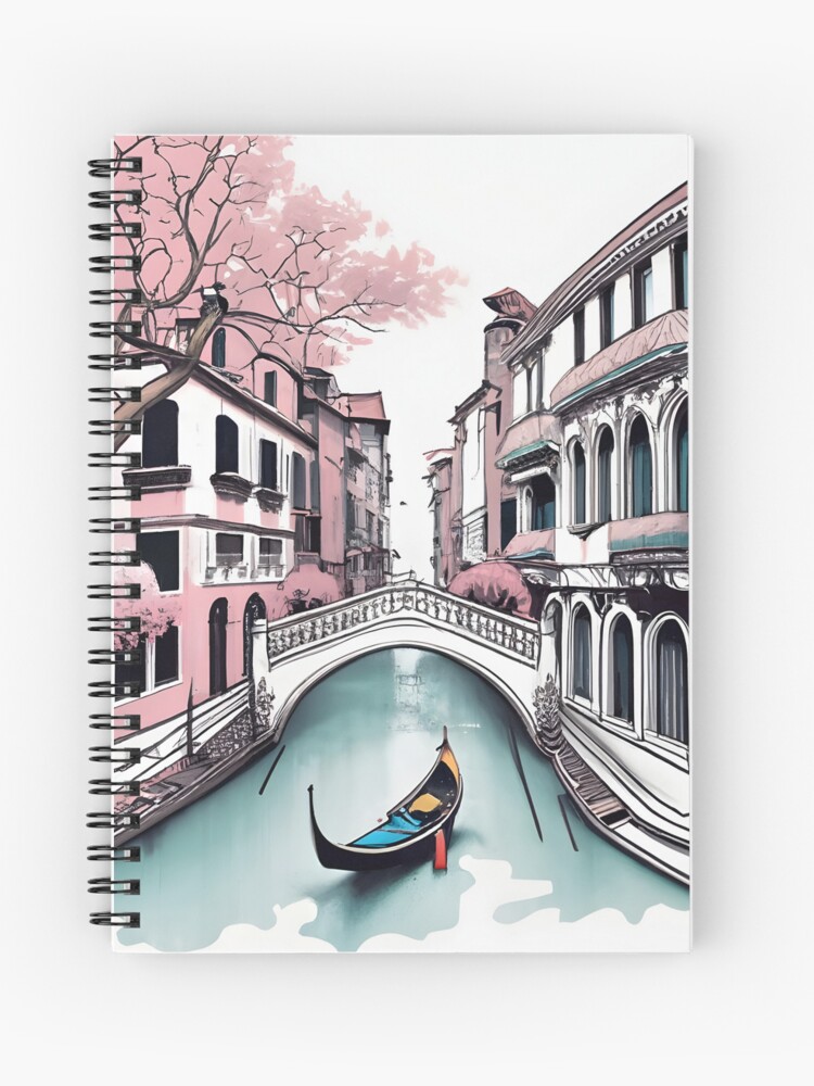 Thumbnail 1 of 3, Journal, Old Traditional Venice House Drawing designed and sold by Patricks-Art.