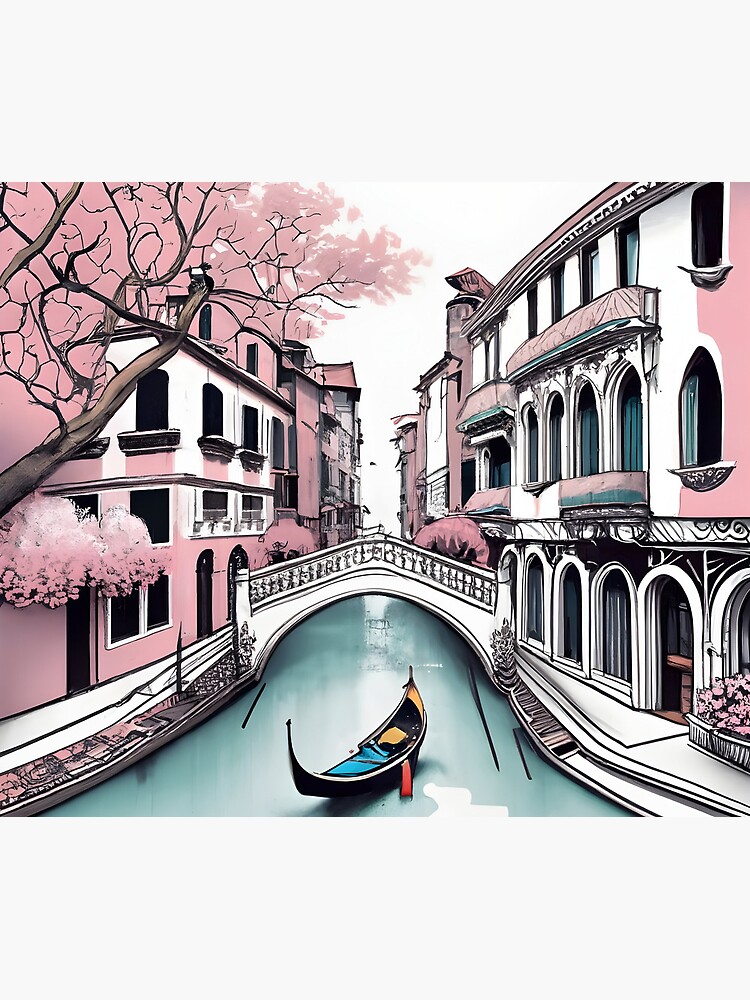 Thumbnail 5 of 5, Mouse Pad, Old Traditional Venice House Drawing designed and sold by Patricks-Art.