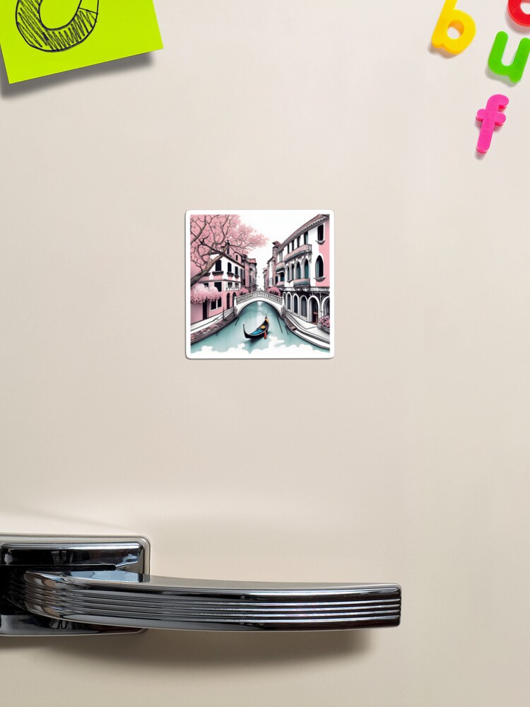 Thumbnail 1 of 3, Magnet, Old Traditional Venice House Drawing designed and sold by Patricks-Art.