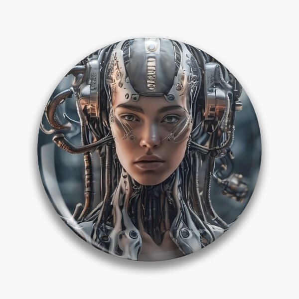 Item preview, distopian cyborg woman #2 cyberpunk designed and sold by humanwurm.