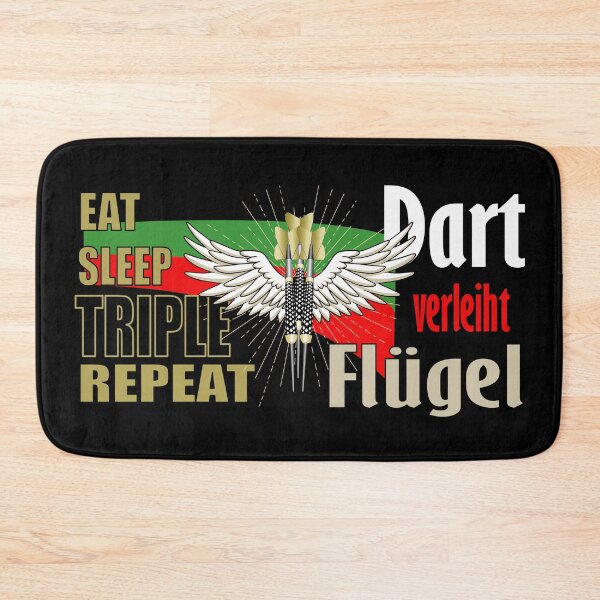 Item preview, Dart design saying: Eat Sleep Triple Repeat: Darts gives you wings, is a graphic motif for dart players with their own style Dart Wings designed and sold by ChrUzDesigner.
