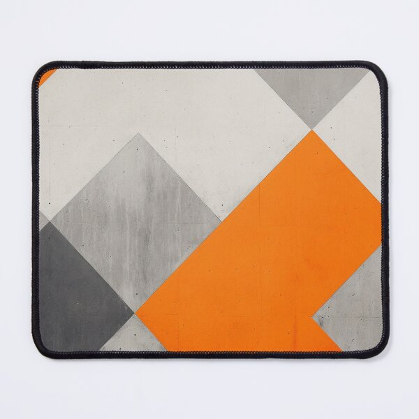 Item preview, Orange and Grey triangles with Concrete Texture I. designed and sold by sylviabosky.