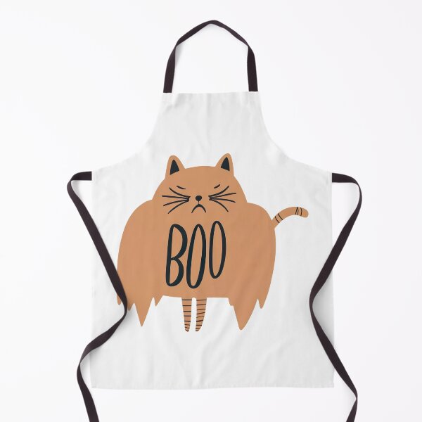 Item preview, Cute Nervous Boo Ghost Girl Cat Halloween designed and sold by witch-night.