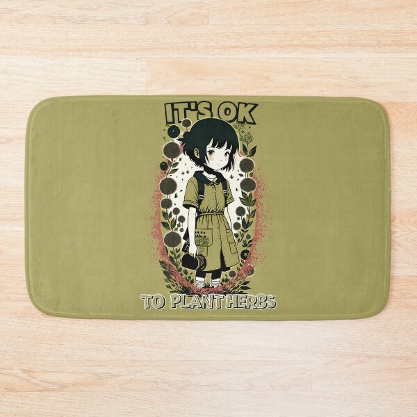 Item preview,  It's ok planting herbs Kawaii girl with herbs by CallisC Arts ⭐⭐⭐⭐⭐ designed and sold by CallisC-Arts.