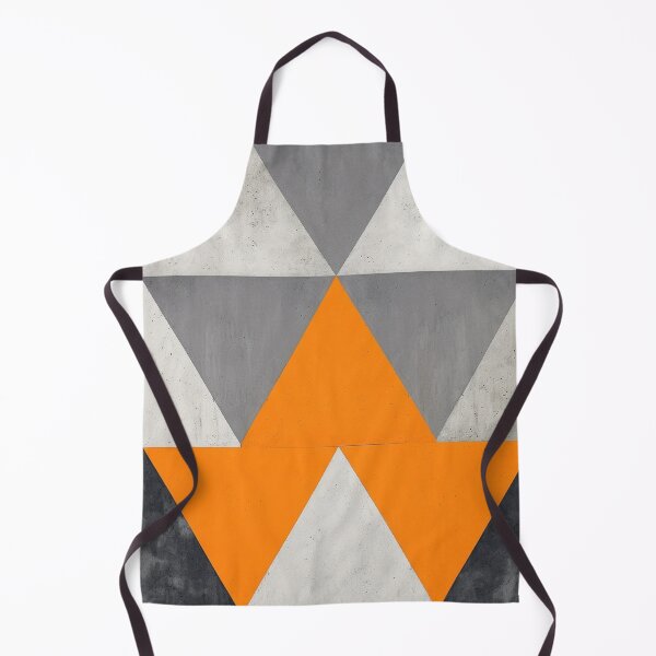 Item preview, Orange and Grey triangles with Concrete Texture III. designed and sold by sylviabosky.