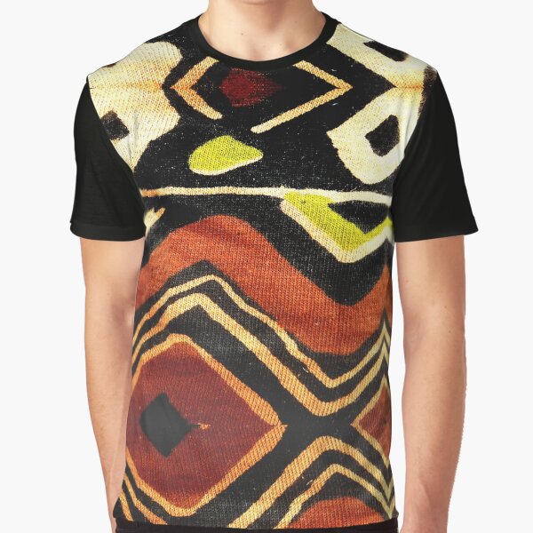 Africa Design Fabric Texture Graphic T-Shirt