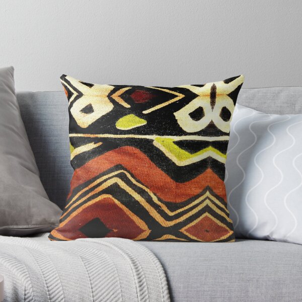 Africa Design Fabric Texture Throw Pillow