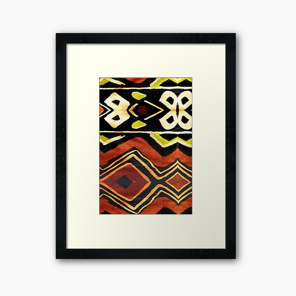 Africa Design Fabric Texture Framed Art Print