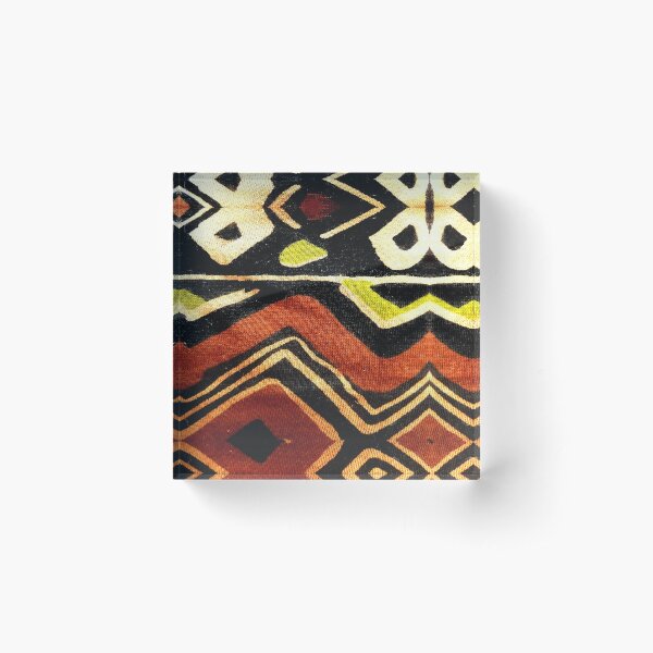 Africa Design Fabric Texture Acrylic Block