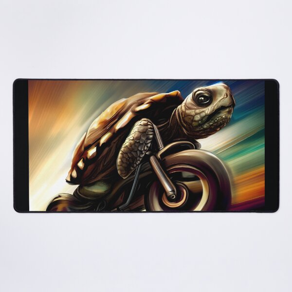 Item preview, Turtle driving a motorcycle at high speed designed and sold by MinimalMark.