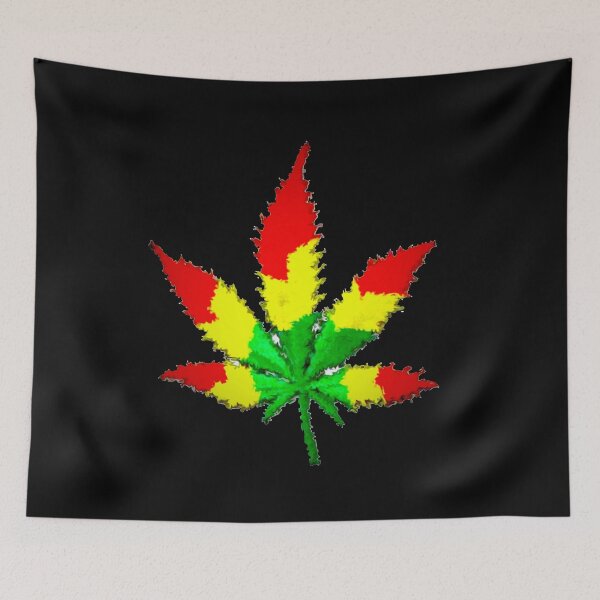 Item preview, Rasta Cannabis Leaf designed and sold by ianearthcore.