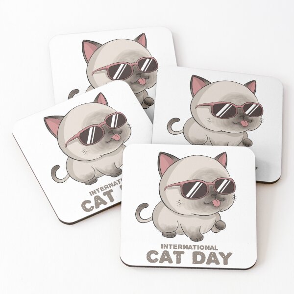 Item preview, international cat day designed and sold by Creammy1991.