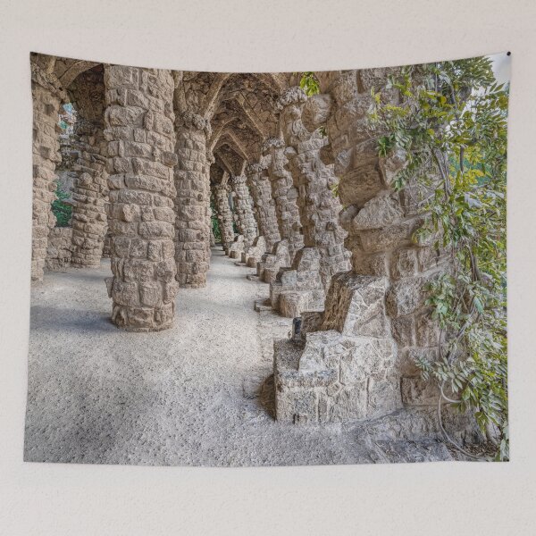 Item preview, Barcelona's Park Güell, Stone Thrones and Archways by Antoni Gaudí, Catalonia, Spain designed and sold by Marc Garrido Clotet.