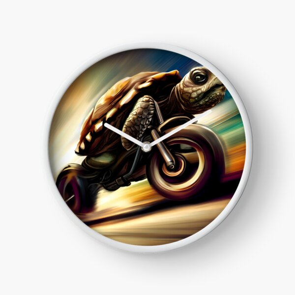 Item preview, Turtle driving a motorcycle at high speed designed and sold by MinimalMark.