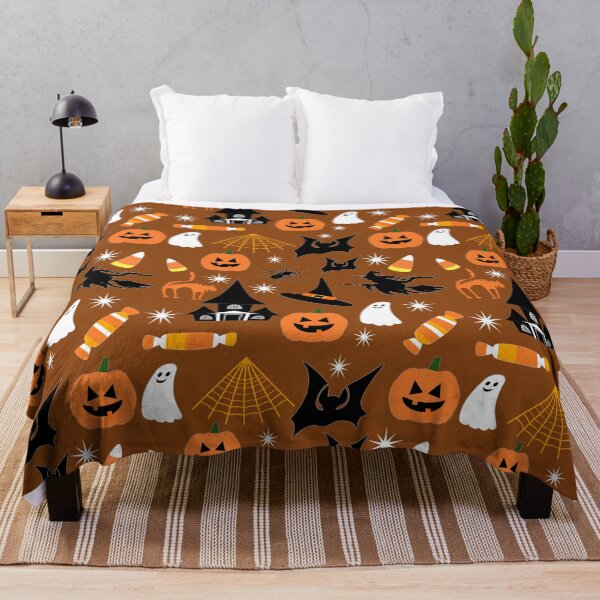 Item preview, Creep is Real! and Cute Halloween Pattern with Ghosts, Bats, Candies, Cats, and Haunted Houses designed and sold by IraNiva.
