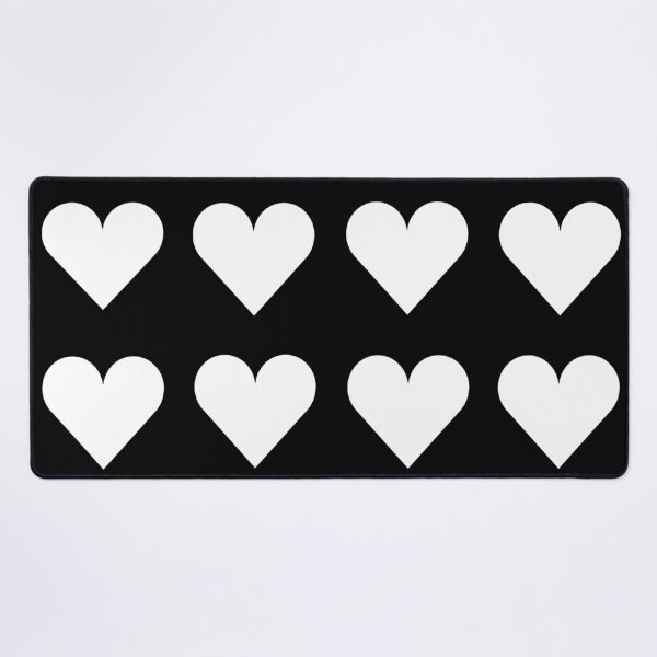 Item preview, Large WHITE & BLACK LOVE HEARTS designed and sold by RachelMacht.