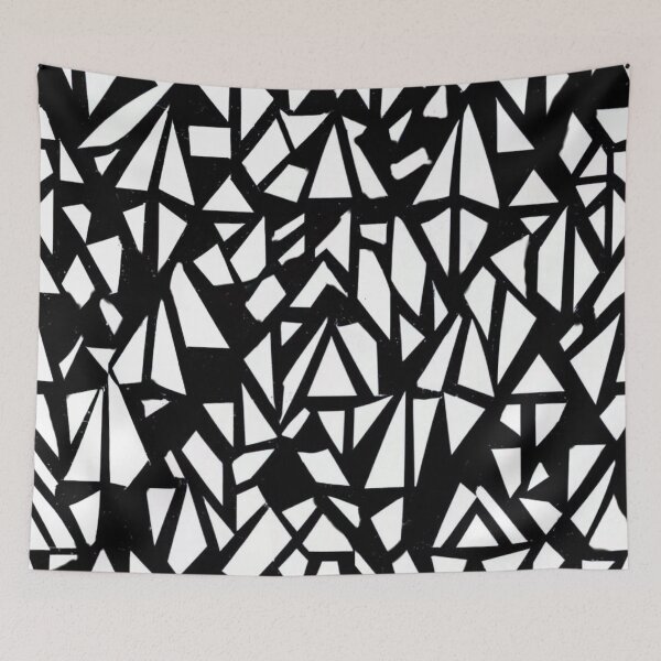 Item preview, Black and White Tribal Pattern designed and sold by Myra365Art.