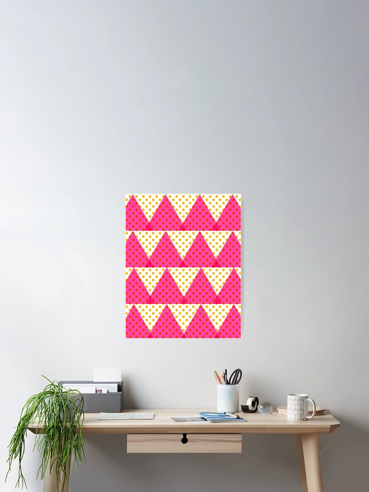 Thumbnail 2 of 3, Poster, Riso Triangles designed and sold by sylviabosky.
