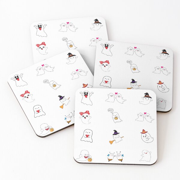 Item preview, Pack of Playful Ghosts for Halloween designed and sold by huape.