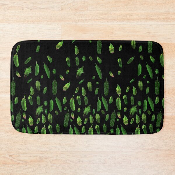 Item preview, Green Feather Pattern / Digital Art of Detailed Bird Feathers designed and sold by impressionofmel.