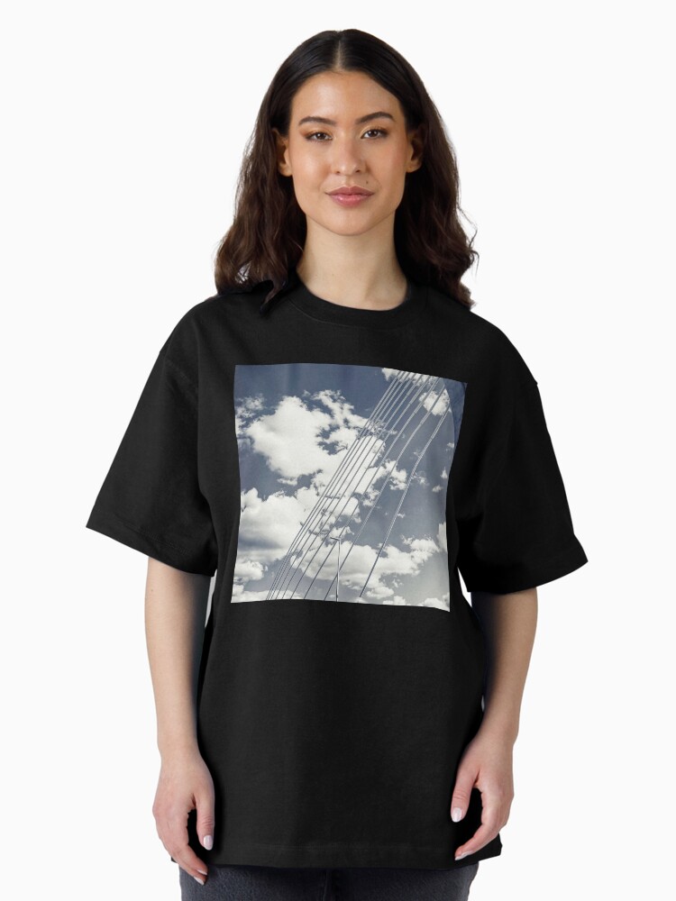 Thumbnail 2 of 7, Oversized T-Shirt, Goethals Bridge #2 designed and sold by OneDayArt.
