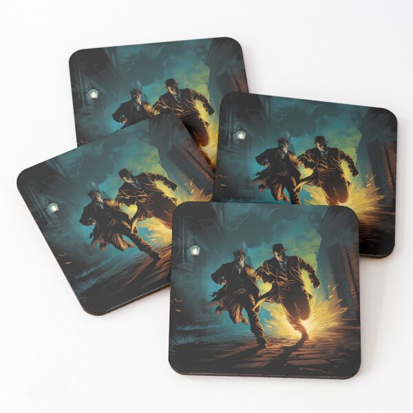Item preview, Victorian Detectives Chasing a Fugitive Victorian Inspired Art  designed and sold by CDC40.