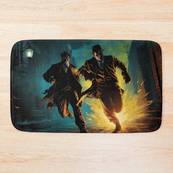 Item preview, Victorian Detectives Chasing a Fugitive Victorian Inspired Art  designed and sold by CDC40.