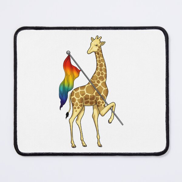 Artikelvorschau, Giraffe Regenbogen Flagge entworfen und verkauft von Snabdesign84.