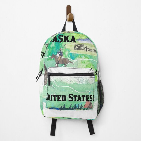 Item preview, Nebraska Illustrated US State Travel Map with Highlights designed and sold by artshop77.