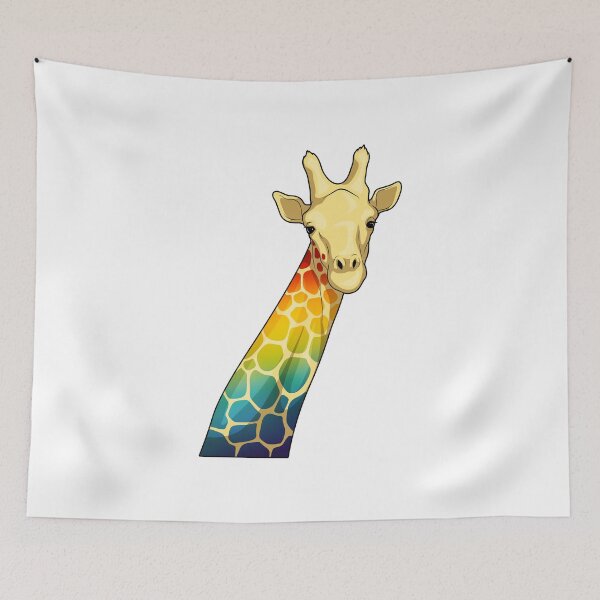 Artikelvorschau, Giraffe Regenbogen entworfen und verkauft von Snabdesign84.