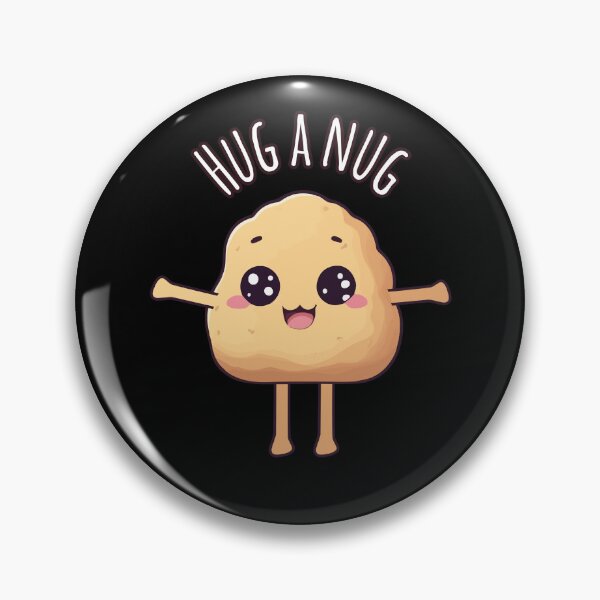 Item preview, Kawaii Chicken Nugget Hug - Hug a Nug designed and sold by MOTIFOLK.