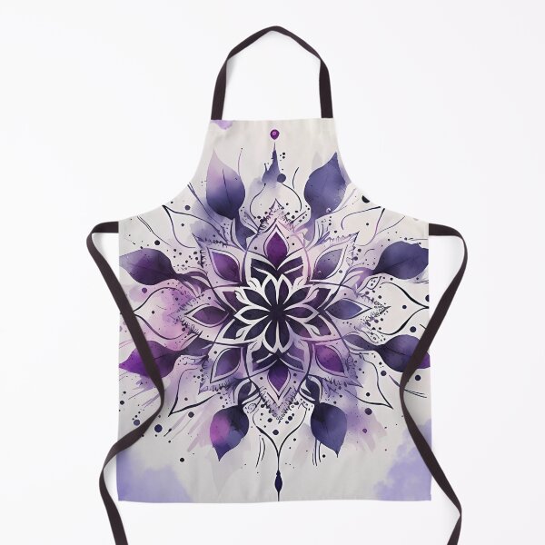 Item preview, Dark and Light Purple Watercolor Mandala Graphic designed and sold by VeronicArt85.