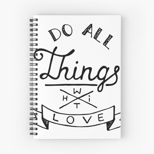 Item preview, Do All Things With Love - Motivational T-shirt designed and sold by Thiago Régis.
