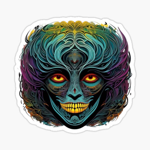 Item preview, Skull in color artistic vision designed and sold by JaroDesign2023.