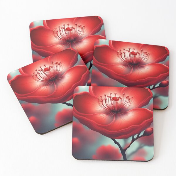 Item preview, Red blossom flower designed and sold by Calli_Designs.