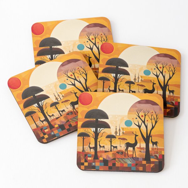 Artikelvorschau, African Savanna Bauhaus Design entworfen und verkauft von ArtificialGenes.