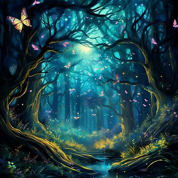 Enchanted Forest: A Magical and Mystical Wonderland Art Print for Sale by  Dreamscapely