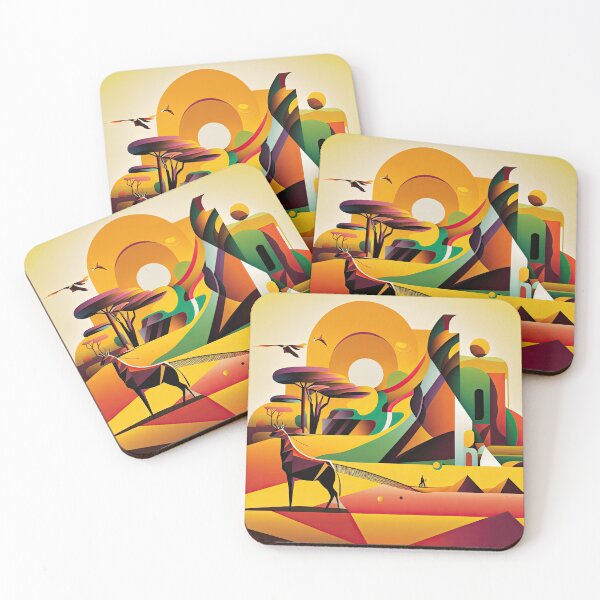 Item preview, African Savanna Bauhaus Design designed and sold by ArtificialGenes.