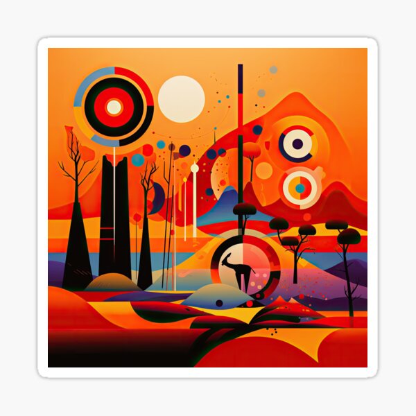 Item preview, African Savanna Bauhaus Design designed and sold by ArtificialGenes.