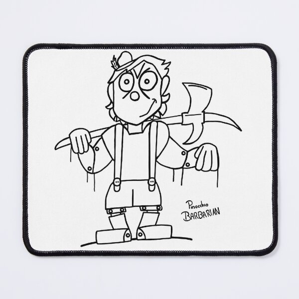 Item preview, Pinocchio as a barbarian designed and sold by JatoLino.