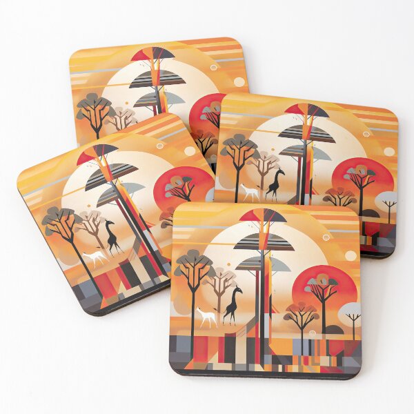 Artikelvorschau, African Savanna Bauhaus Design entworfen und verkauft von ArtificialGenes.