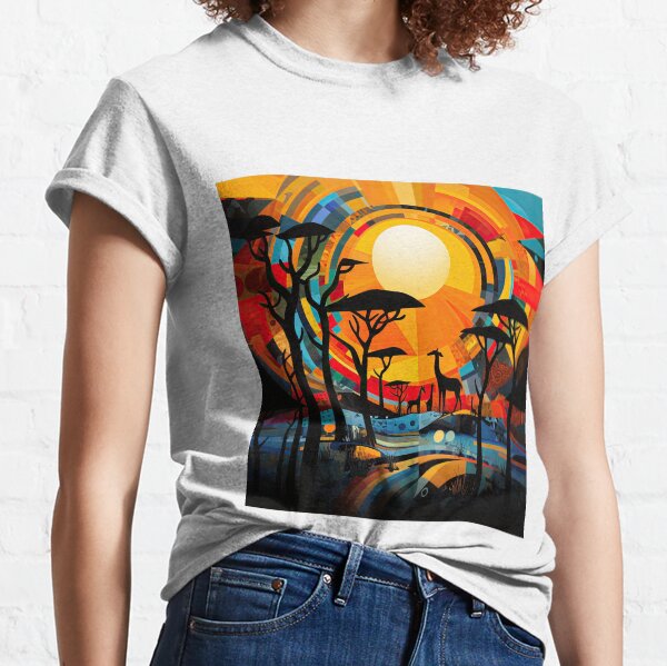 Item preview, African Savanna Bauhaus Design designed and sold by ArtificialGenes.