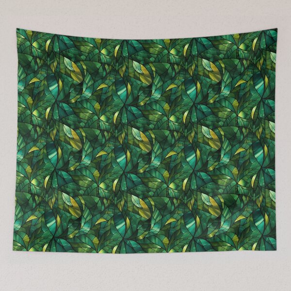 Item preview, Leaf mirror glass pattern. designed and sold by SteveSlumberHut.