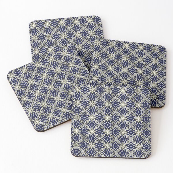 Item preview, geometric floral surface in golden color designed and sold by ShlemDesign.